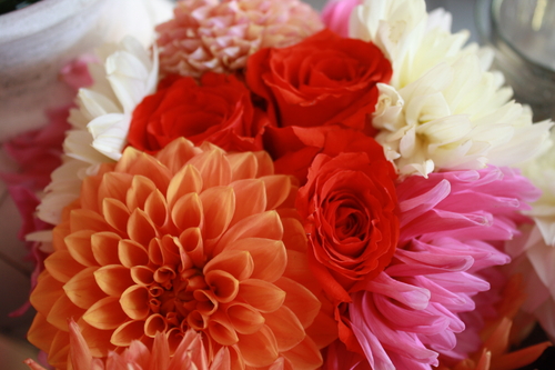 Bates/Ross Wedding 2013 | Dahlia Arrangements Bouquets
