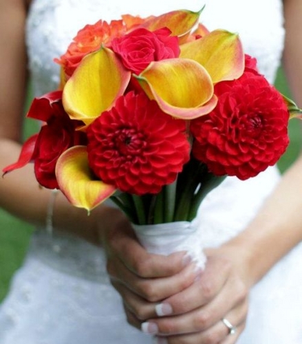 Ashley Bride Bouquet 2011 | Dahlia Wedding Bride Bouquets